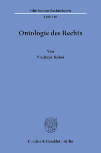 Ontologie des Rechts