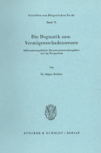 Die Dogmatik zum Vermögensschadenersatz