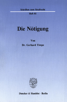 Die Nötigung Die Nötigung