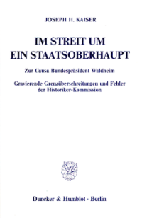 Im Streit um ein Staatsoberhaupt