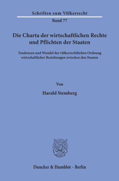 Die Charta der wirtschaftlichen Rechte und Pflichten der Staaten