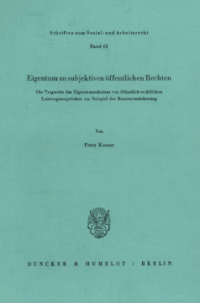 Eigentum an subjektiven öffentlichen Rechten