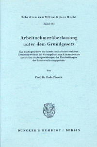Arbeitnehmerüberlassung unter dem Grundgesetz