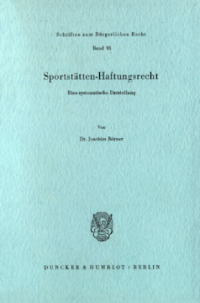 Sportstätten-Haftungsrecht