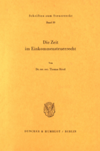 Die Zeit im Einkommensteuerrecht