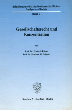Gesellschaftsrecht und Konzentration Gesellschaftsrecht und Konzentration