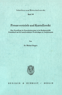 Pressevertrieb und Kartellrecht
