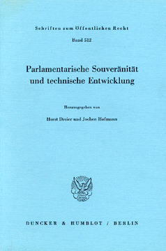 Parlamentarische Souveränität und technische Entwicklung