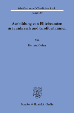 Ausbildung von Elitebeamten in Frankreich und Großbritannien Ausbildung von Elitebeamten in Frankreich und Großbritannien