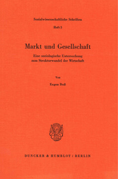 Markt und Gesellschaft Markt und Gesellschaft