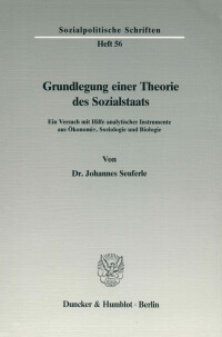 Grundlegung einer Theorie des Sozialstaats