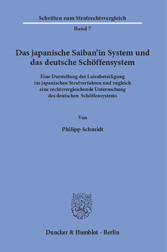 Das japanische Saiban’in System und das deutsche Schöffensystem