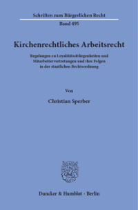 Kirchenrechtliches Arbeitsrecht