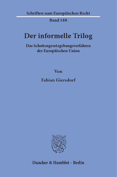 Der informelle Trilog