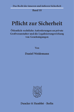 Pflicht zur Sicherheit Pflicht zur Sicherheit