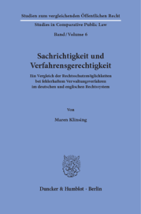 Sachrichtigkeit und Verfahrensgerechtigkeit