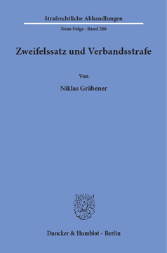 Zweifelssatz und Verbandsstrafe Zweifelssatz und Verbandsstrafe