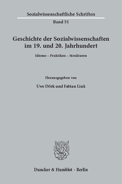 Geschichte der Sozialwissenschaften im 19. und 20. Jahrhundert