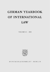 German Yearbook of International Law / Jahrbuch für Internationales Recht