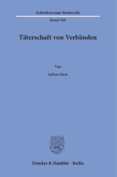 Täterschaft von Verbänden Täterschaft von Verbänden