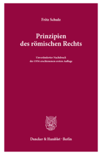 Prinzipien des römischen Rechts