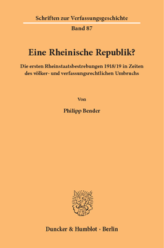 Eine Rheinische Republik?