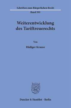 Weiterentwicklung des Tariftreuerechts Weiterentwicklung des Tariftreuerechts