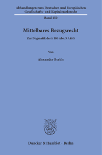 Mittelbares Bezugsrecht