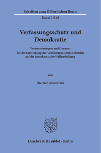 Verfassungsschutz und Demokratie
