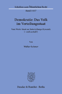 Demokratie: Das Volk im Verteilungsstaat