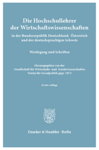 Die Hochschullehrer der Wirtschaftswissenschaften
