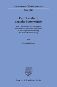 Der Grundsatz digitaler Souveränität