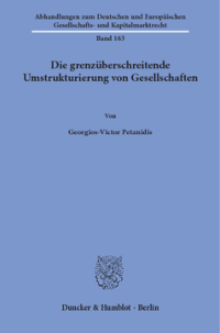 Die grenzüberschreitende Umstrukturierung von Gesellschaften