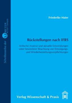 Rückstellungen nach IFRS Rückstellungen nach IFRS