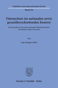 Datenschutz im nationalen sowie grenzüberschreitenden Kontext