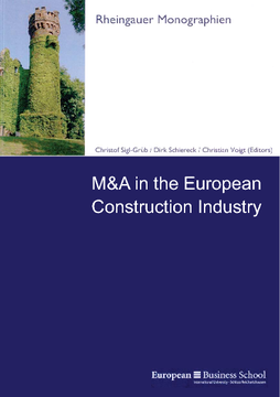 M&A in the European Construction Industry