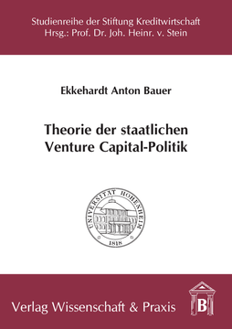 Theorie der staatlichen Venture Capital-Politik
