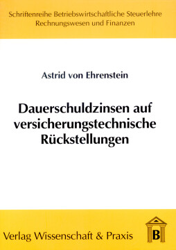 Dauerschuldzinsen auf versicherungstechnische Rückstellungen Dauerschuldzinsen auf versicherungstechnische Rückstellungen