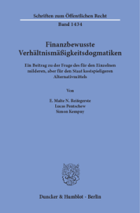 Finanzbewusste Verhältnismäßigkeitsdogmatiken