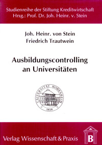 Ausbildungscontrolling an Universitäten