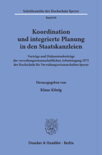 Koordination und integrierte Planung in den Staatskanzleien