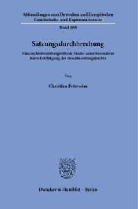 Satzungsdurchbrechung