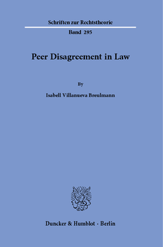 Peer Disagreement in Law