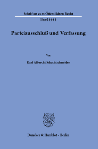 Parteiausschluß und Verfassung