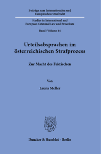 Urteilsabsprachen im österreichischen Strafprozess