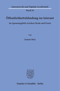 Öffentlichkeitsfahndung im Internet
