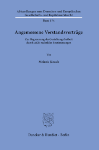Angemessene Vorstandsverträge