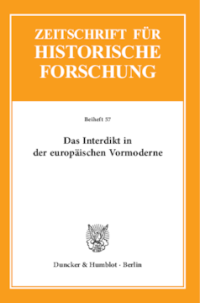 Das Interdikt in der europäischen Vormoderne