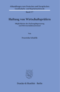 Haftung von Wirtschaftsprüfern