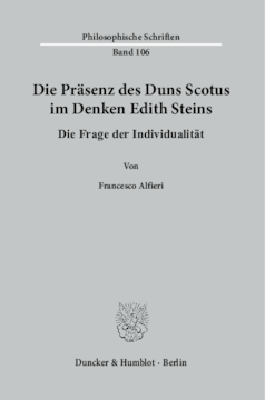 Die Präsenz des Duns Scotus im Denken Edith Steins